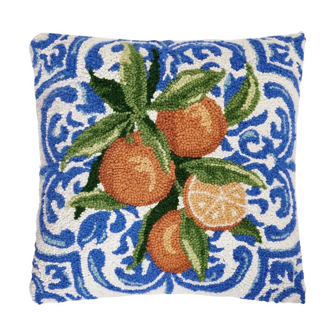 Mediterranean Oranges Hook Pillow