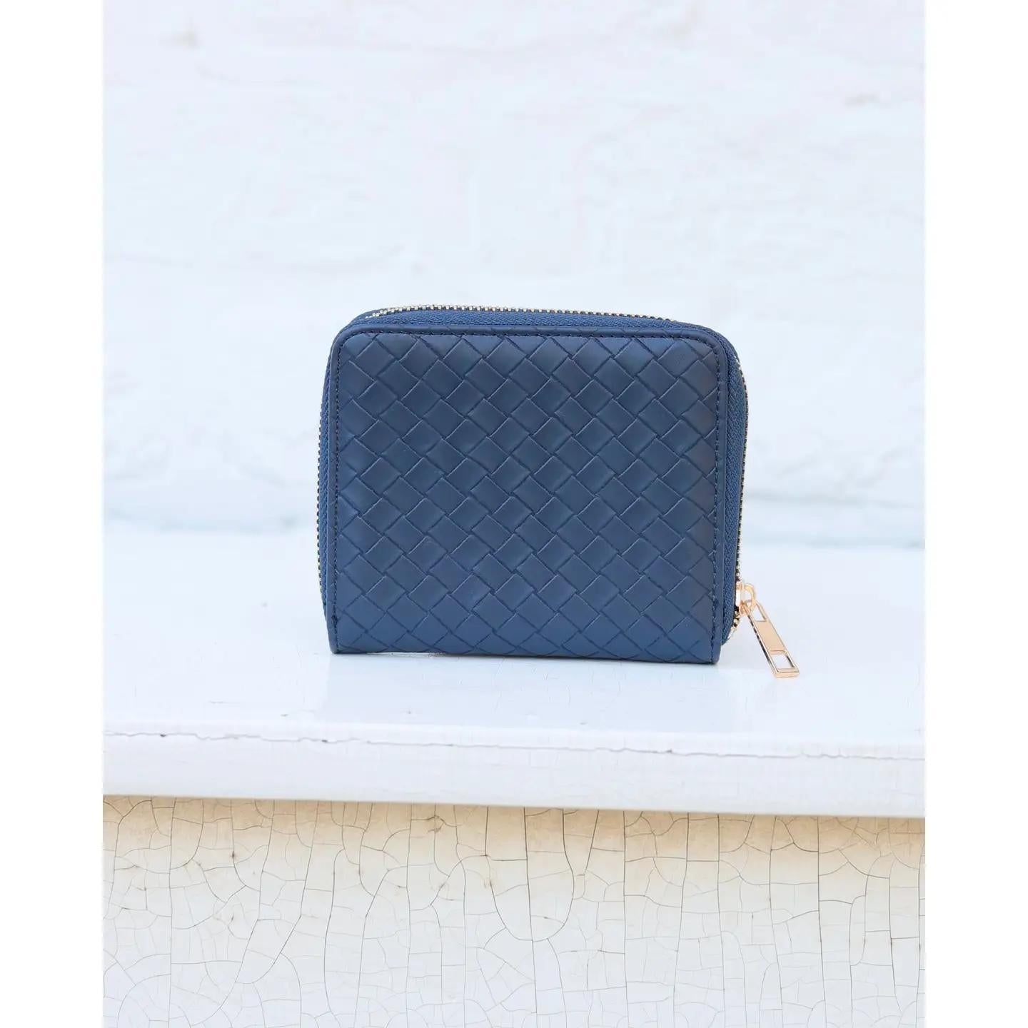 Blakely Wallet Woven Navy