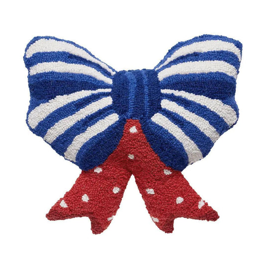 Shaped Patriotic Bow Hook Pillow
