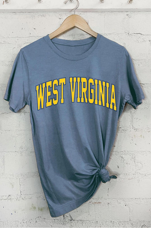 West Virginia Puff Graphic T-Shirt (Blue)