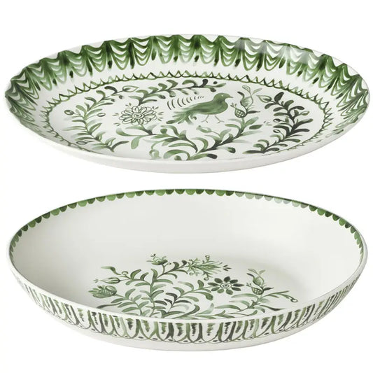 Sicily Bowl & Platter Set - GREEN
