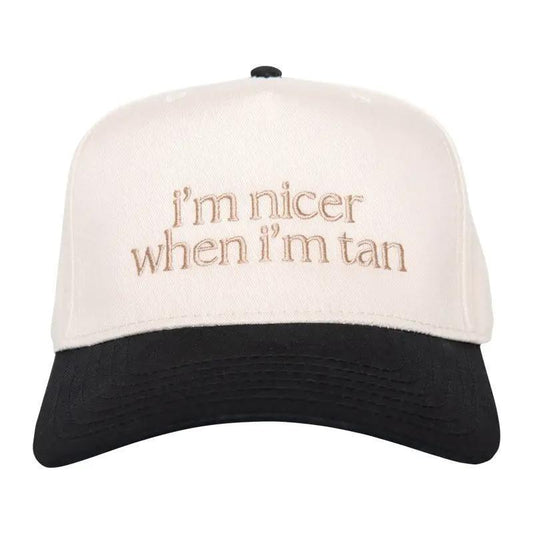 I'm Nicer When I'm Tan Two-Toned Vintage Hats