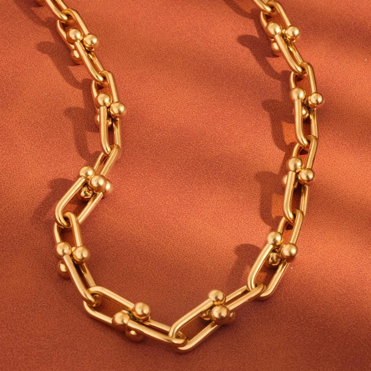 Denise 18K Gold Non-Tarnish Bold Chain Necklace