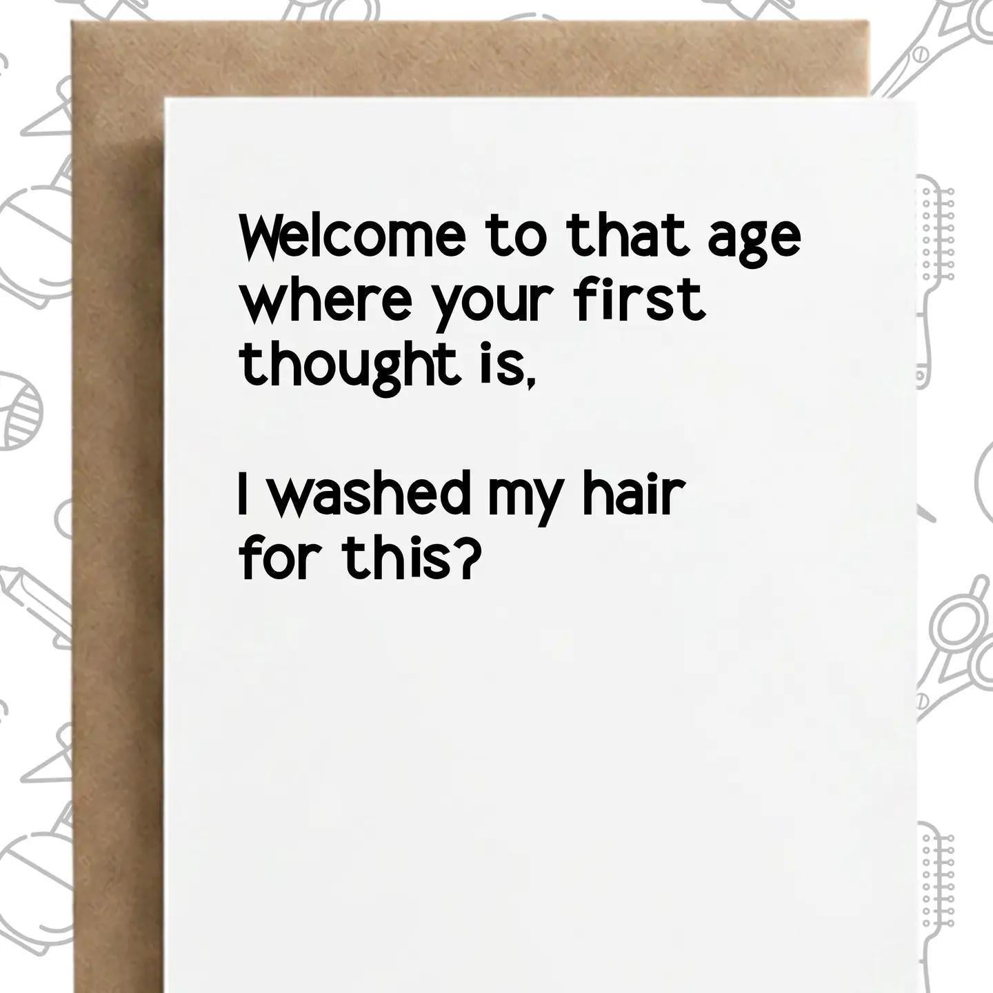 I Washed My Hair For This