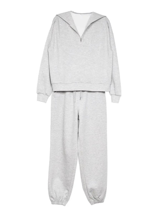 Gray Scuba Pants Matching Set