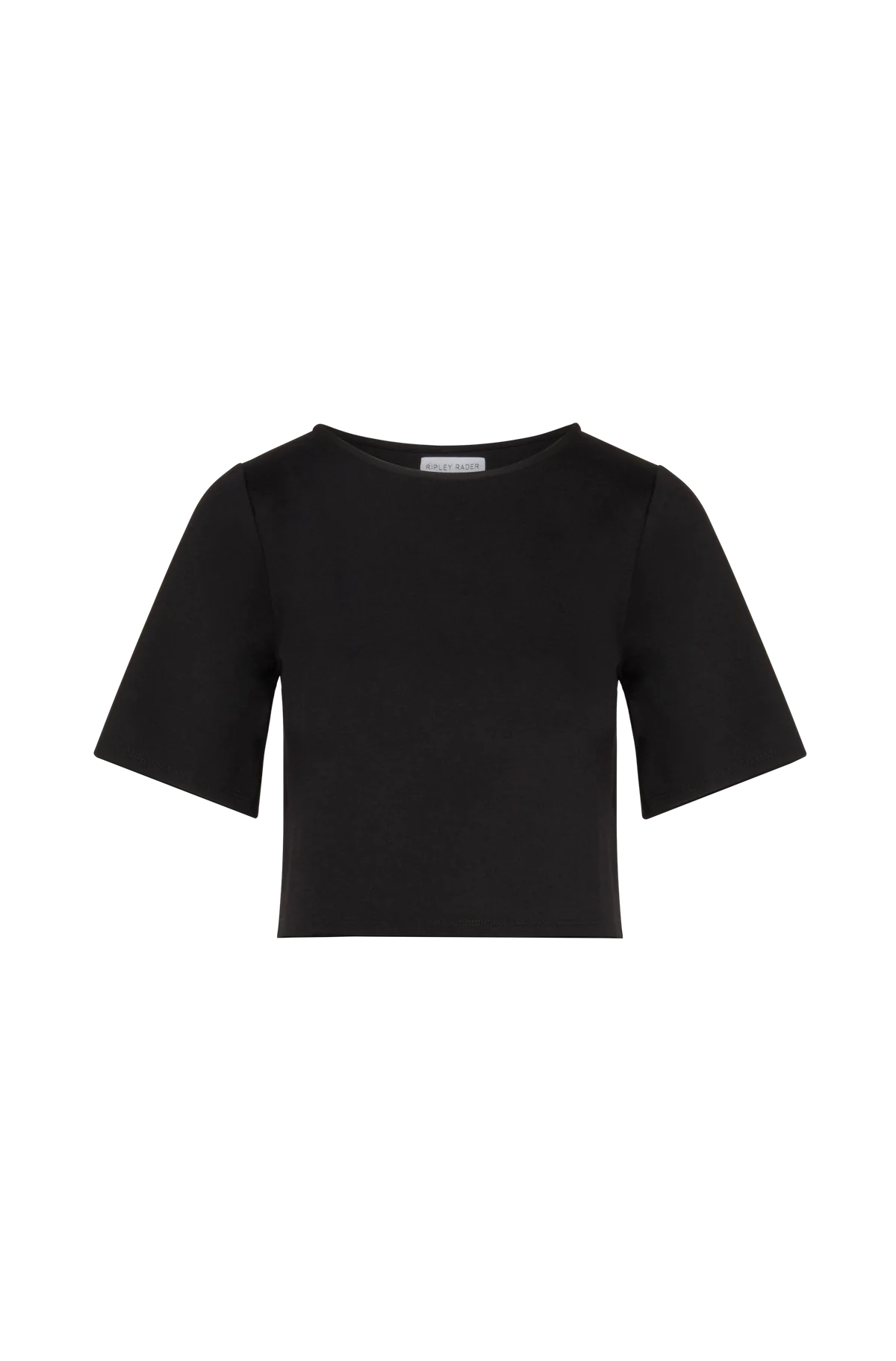 Black Ponte Short Sleeve Top