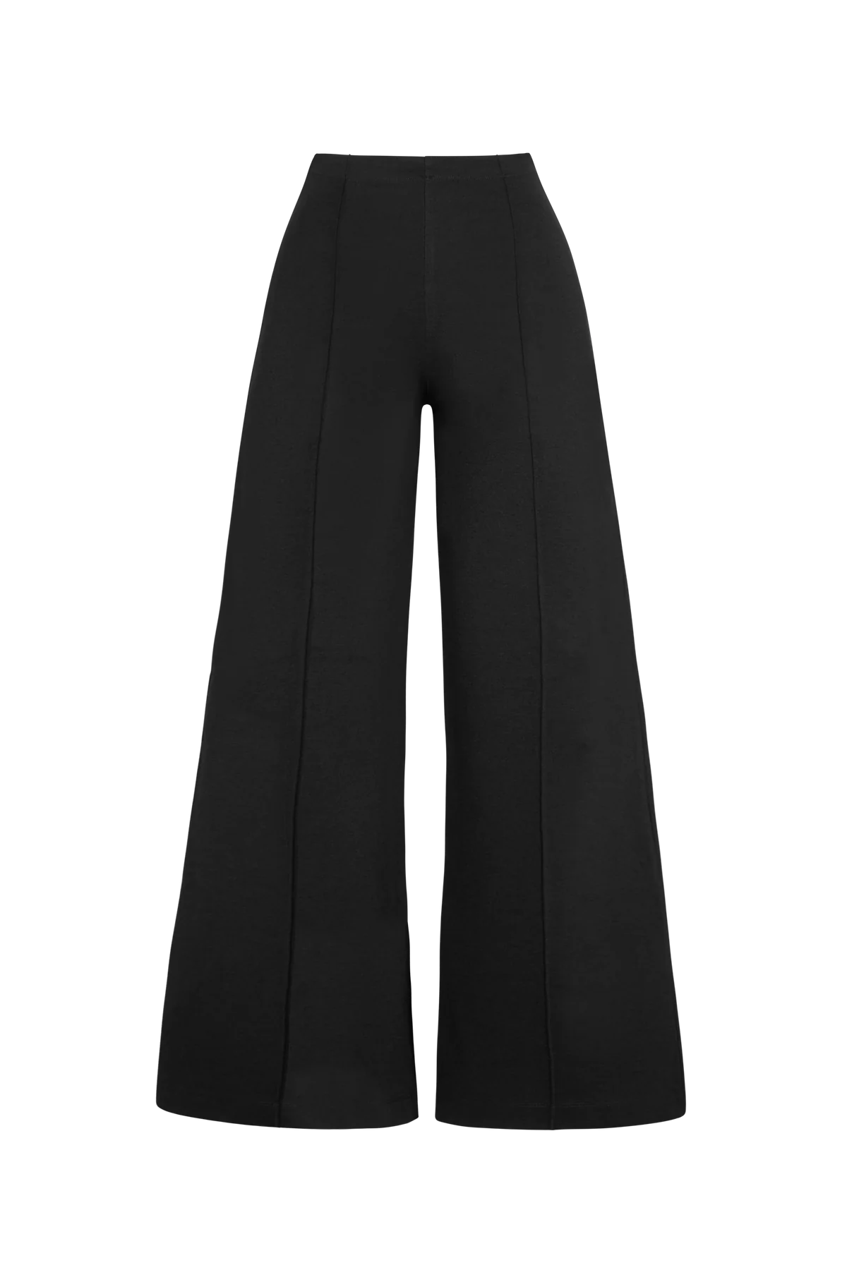 Ponte Knit Wide Leg Pant