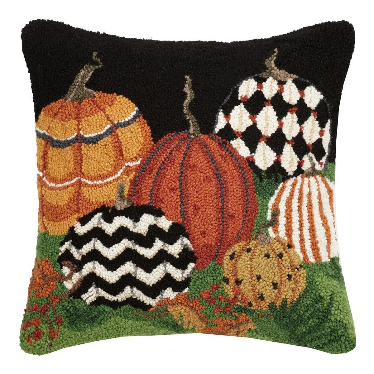 Painted Pumpkins Hook Pillow - Sally Eckman Roberts