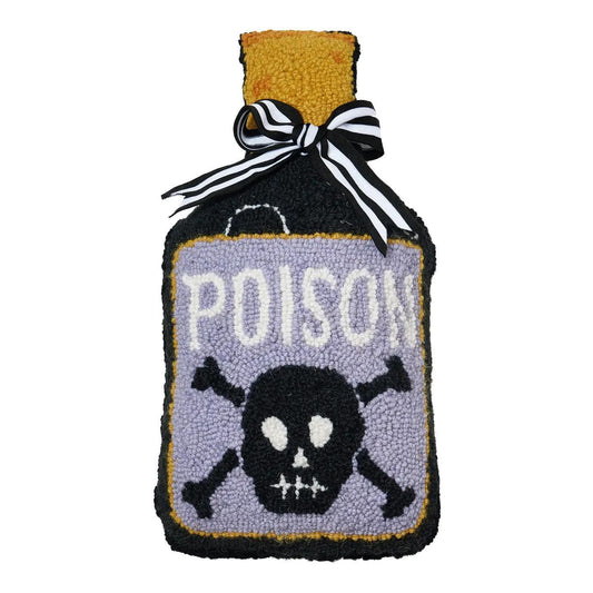 Shaped Poison Bottle Hook Pillow