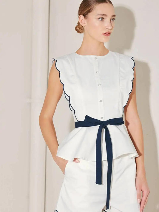 A Solid Woven Top