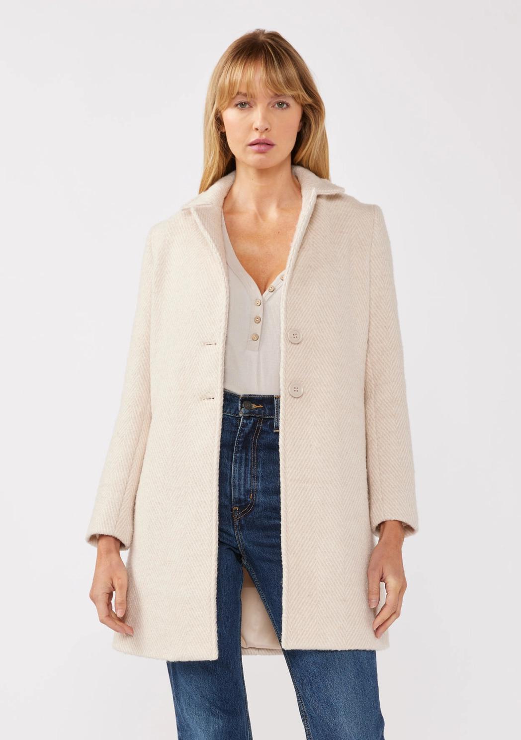 Chevron Side Pocket Coat