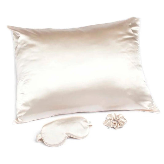 Goodnight Gorgeous Satin Sleep Set - Ivory