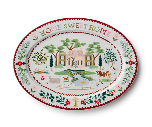 Home Sweet Home Large Porcelain Serving Platter