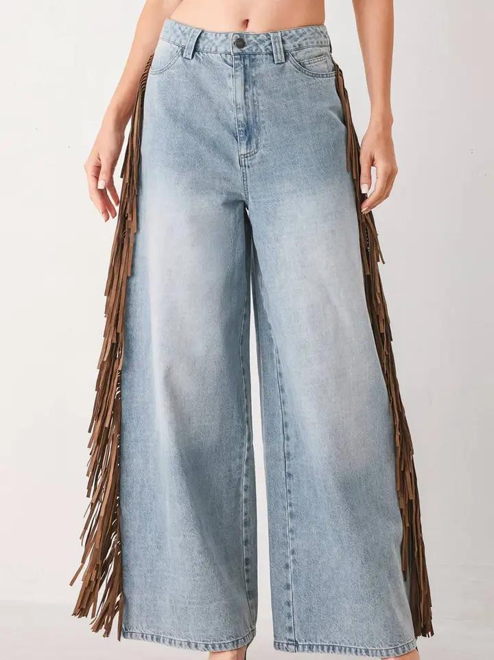A Washed Denim Pant