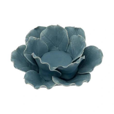 Flower Stoneware Tealight Candle Holder