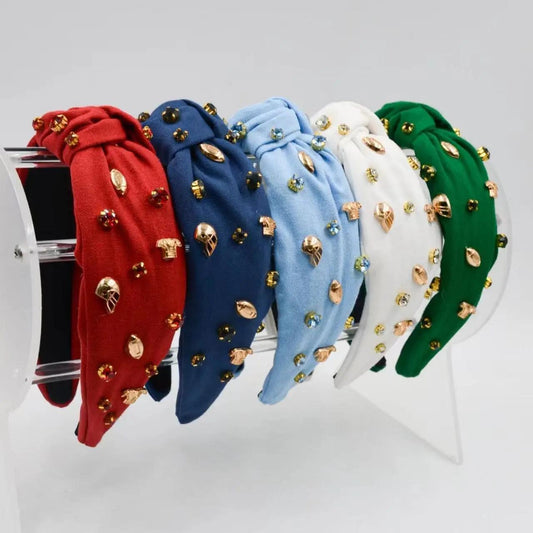 Cotton Gameday Charms & Gems Headband