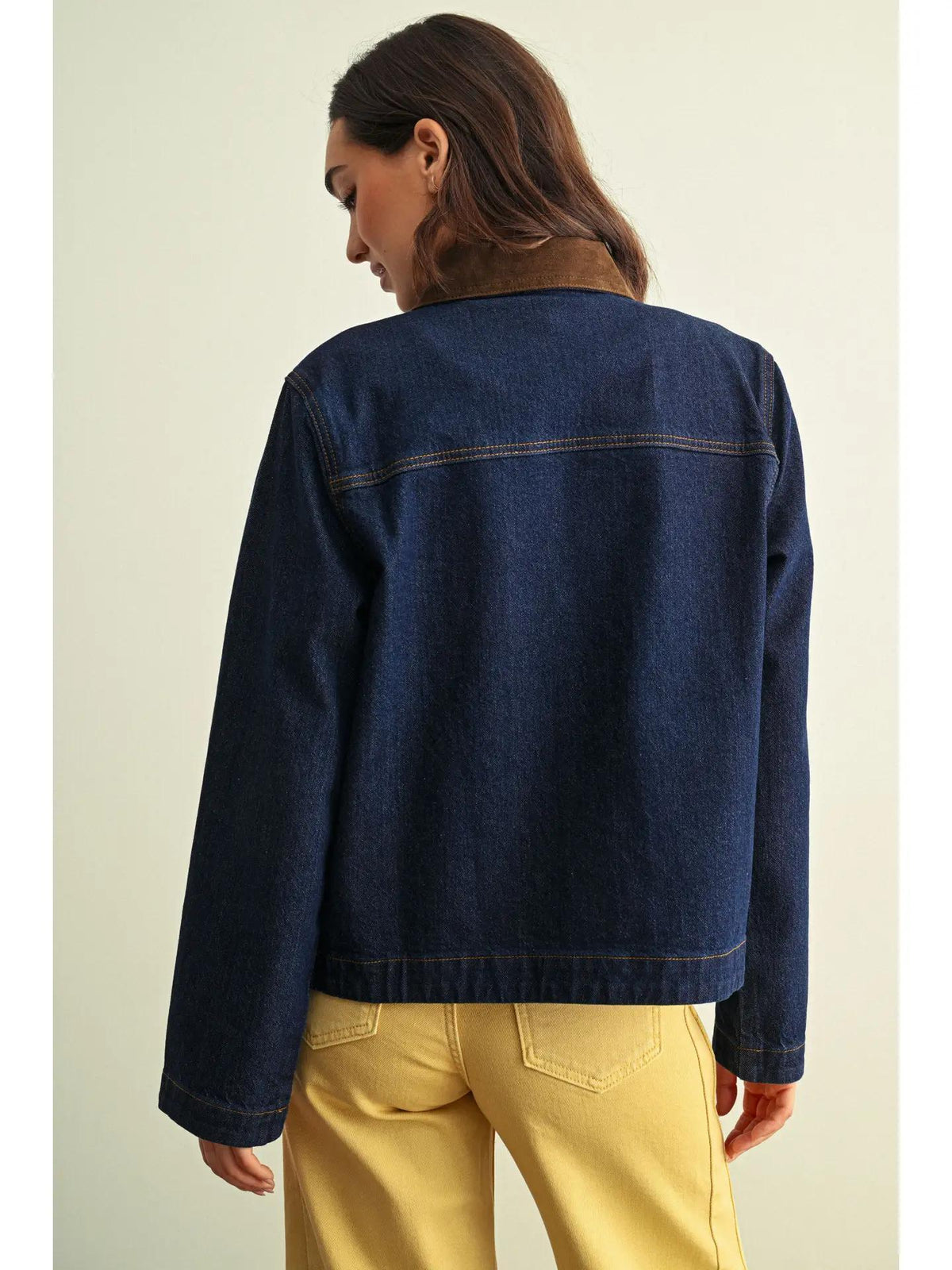 Corduroy Collar Barn Jacket - Rinse