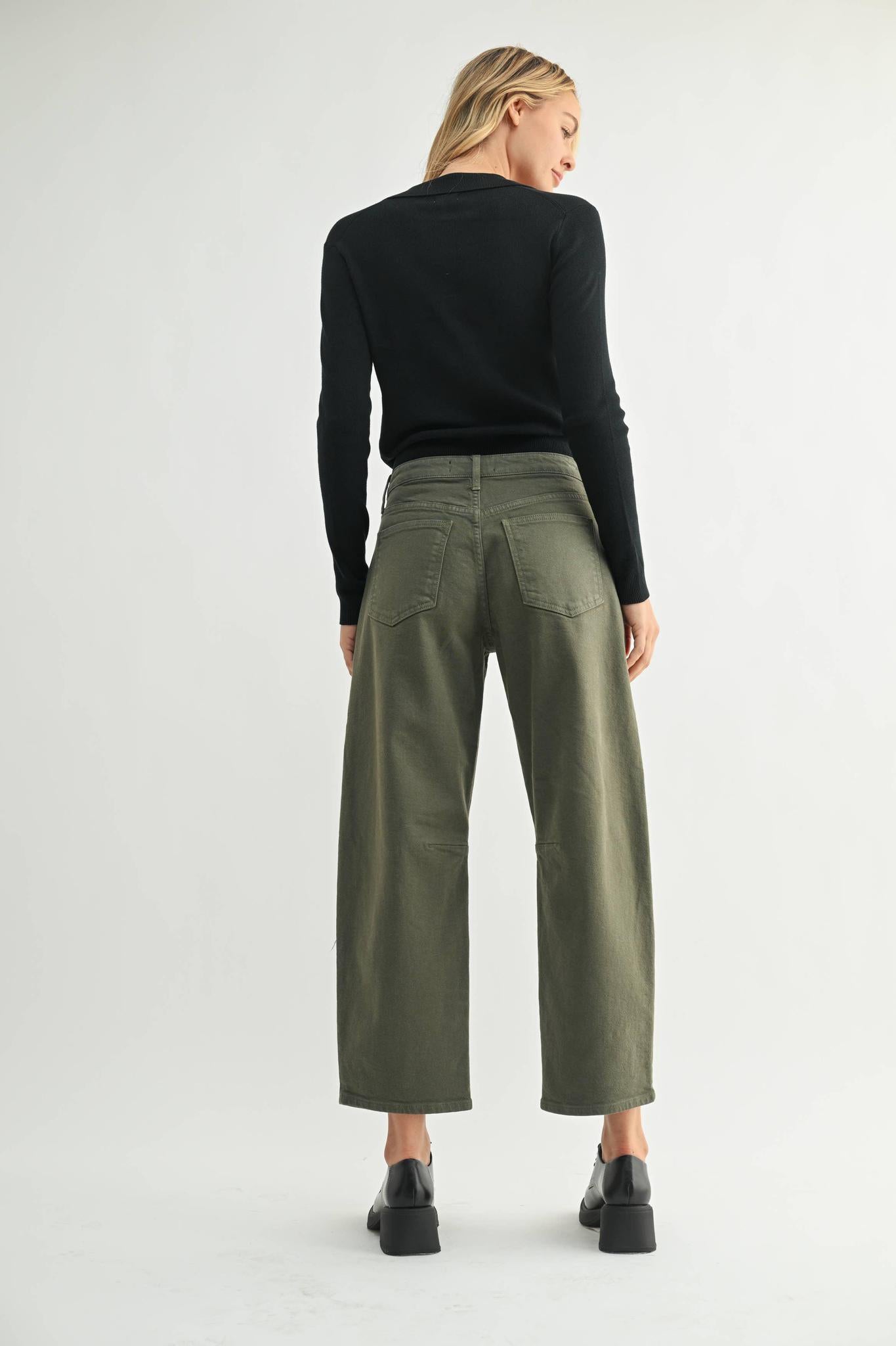 Olive Utility Seamed Barrel