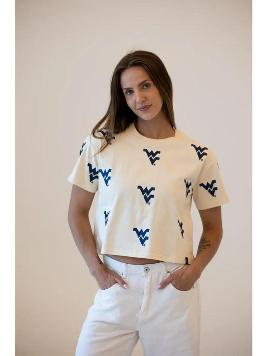 West Virginia Ritter Crop Tee