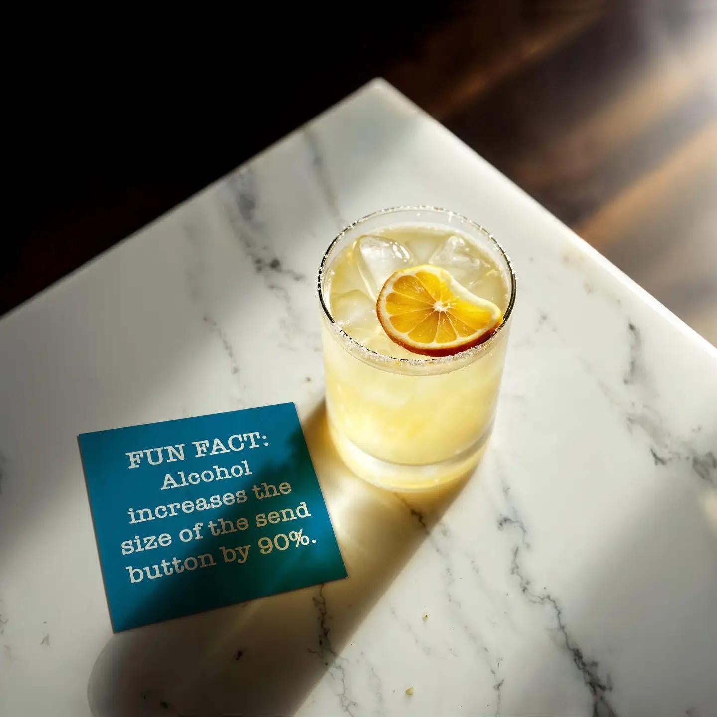 Funny Cocktail Napkins - Fun Fact Alcohol