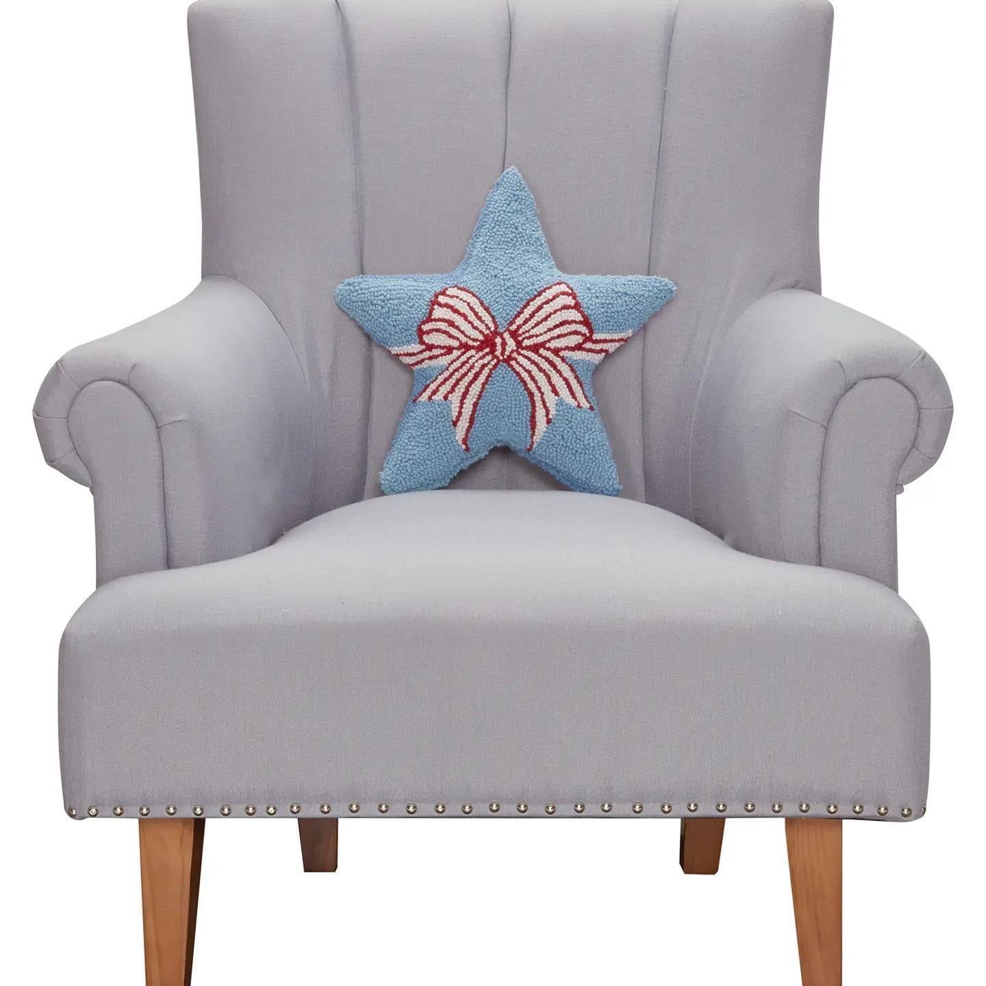 Shaped Star Bow Hook Pillow
