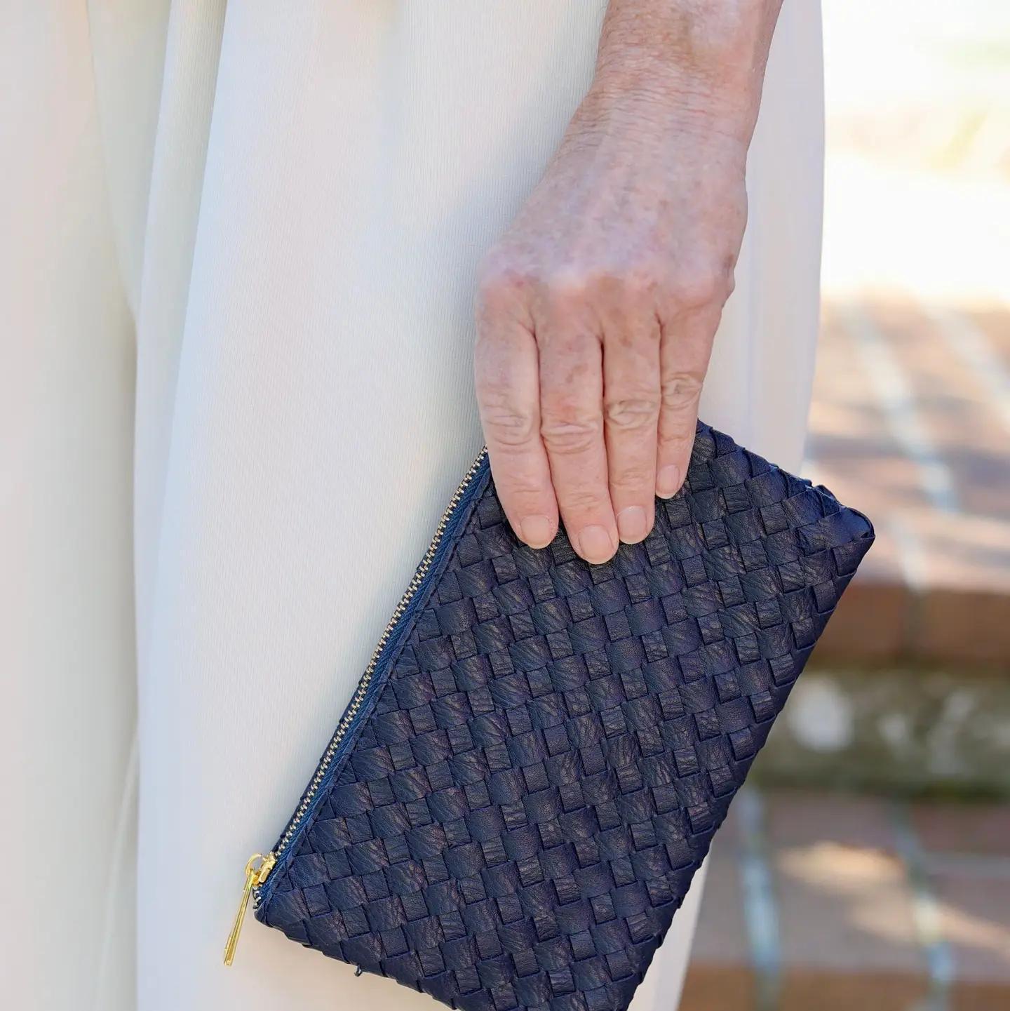 Liz Crossbody Bag Woven Navy