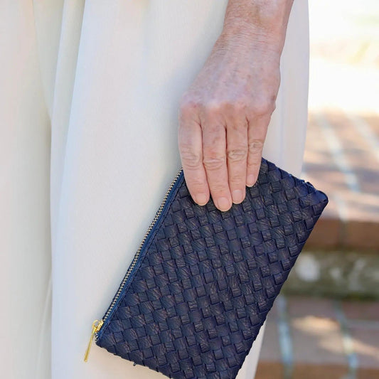 Liz Crossbody Bag Woven Navy