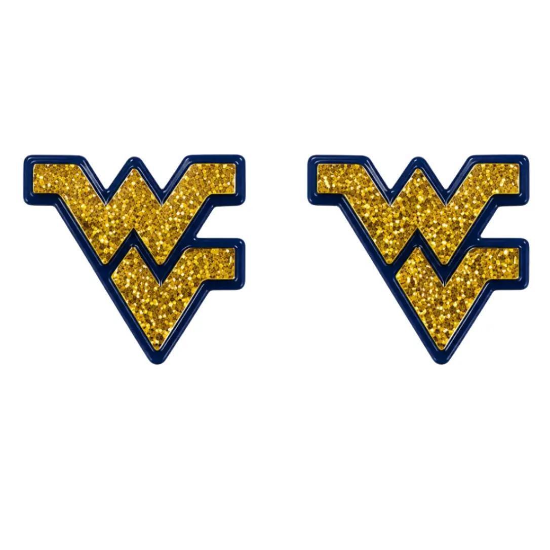 West Virginia Logo Stud Earrings