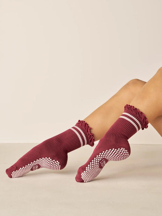 The Tall Ruffle Grip Sock