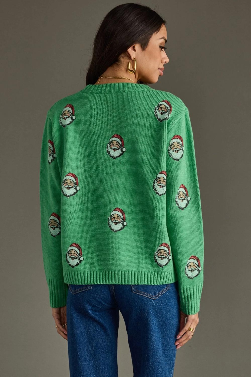 Green Santa Sweater