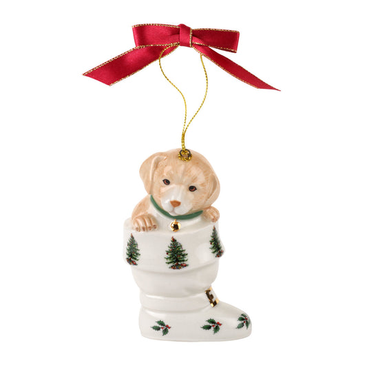 Puppy in Boot Ornament by Spode