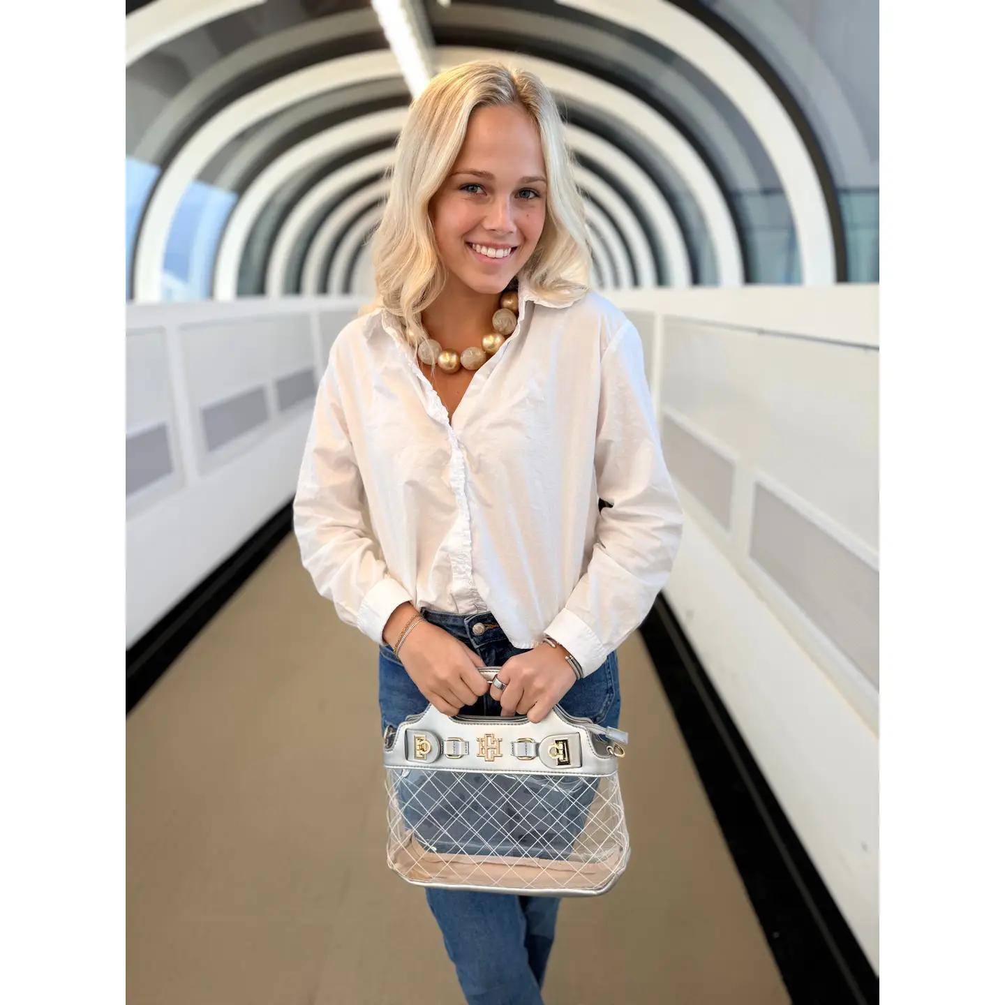 Ivy Clear Bag Silver