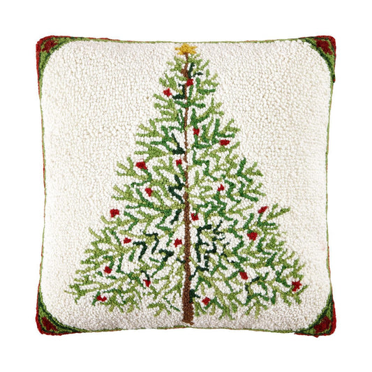 Holiday Pine Hook Pillow - Sally Eckman Roberts