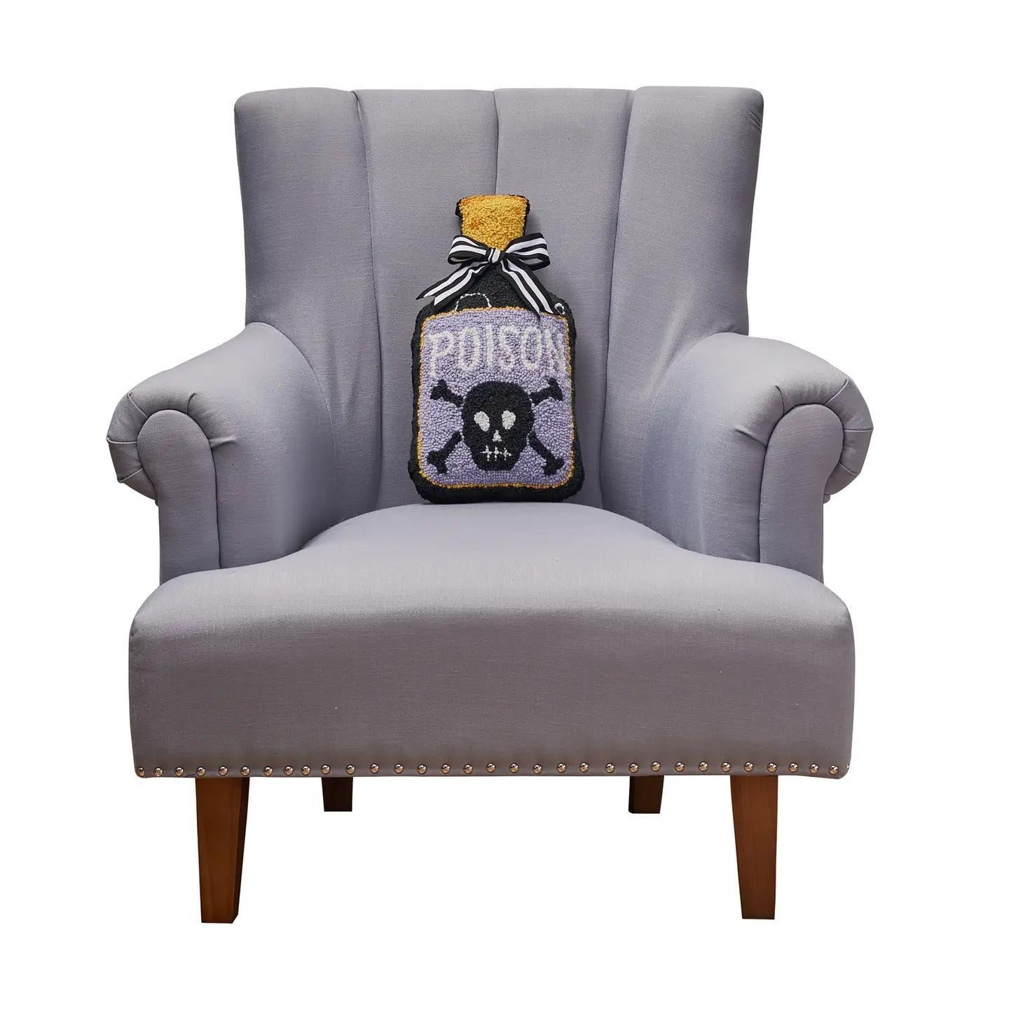 Shaped Poison Bottle Hook Pillow