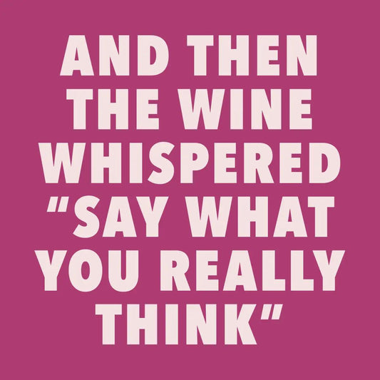 What You Really Think Cocktail Napkin