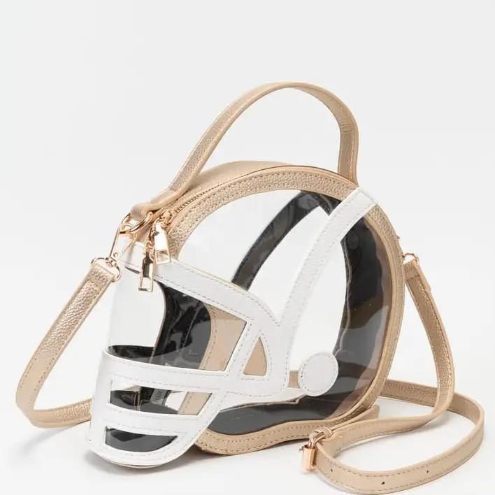Clear Gameday Football Helmet Satchel/Crossbody Bag