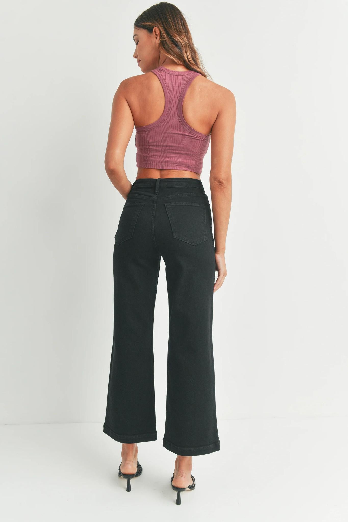 Sailor Pocket Wide Leg (Black)