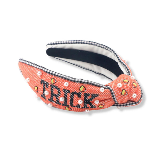 Child Size Cross Stitch Trick or Treat Headband