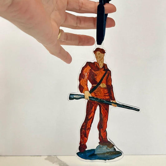 Acrylic Cutout Mountaineer Ornament