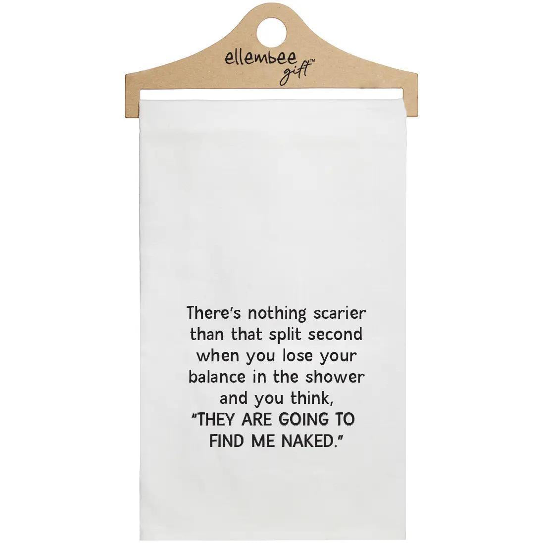 White There's Nothing Scarier Funny Kitchen Tea Towels