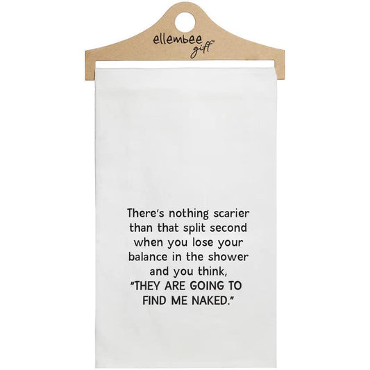 White There's Nothing Scarier Funny Kitchen Tea Towels