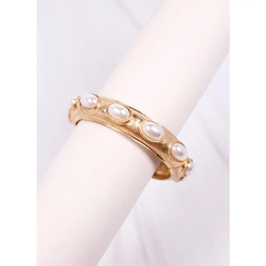 Harriette Pearl Bracelet Gold