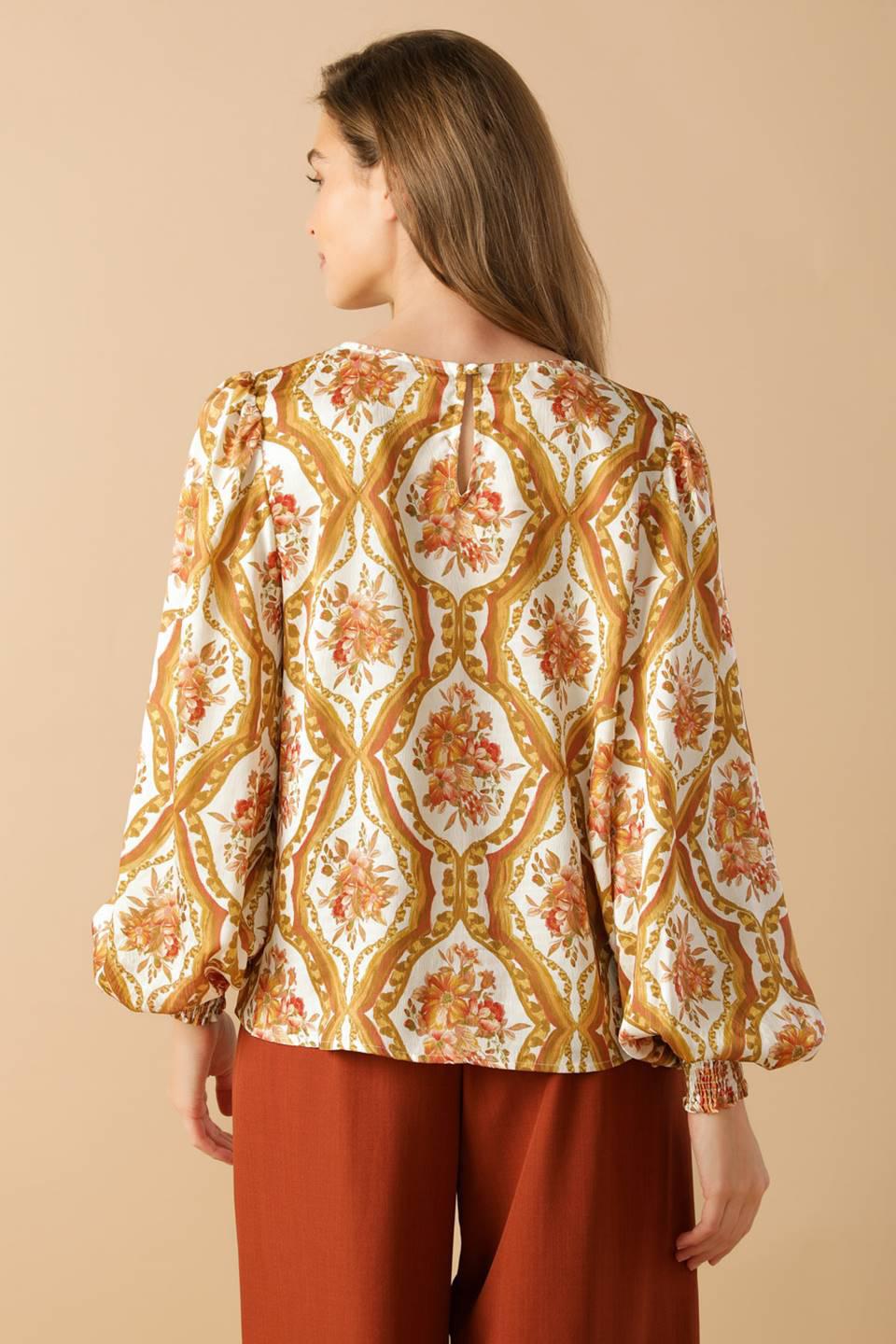 Printed Woven Top
