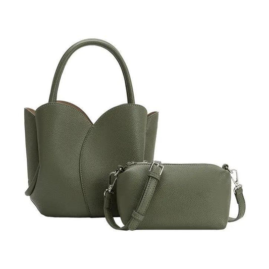 Tulip Moss Recycled Vegan Lthr Top Handle