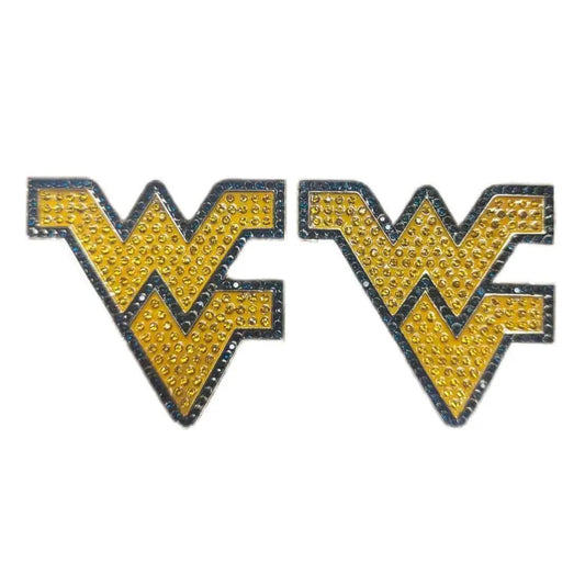 West Virginia Pavé Logo Studs