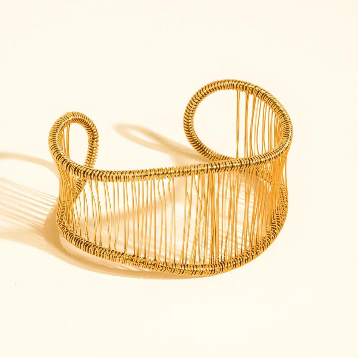 Chantôme 18K Gold Non-Tarnish Woven Cuff Bracelet