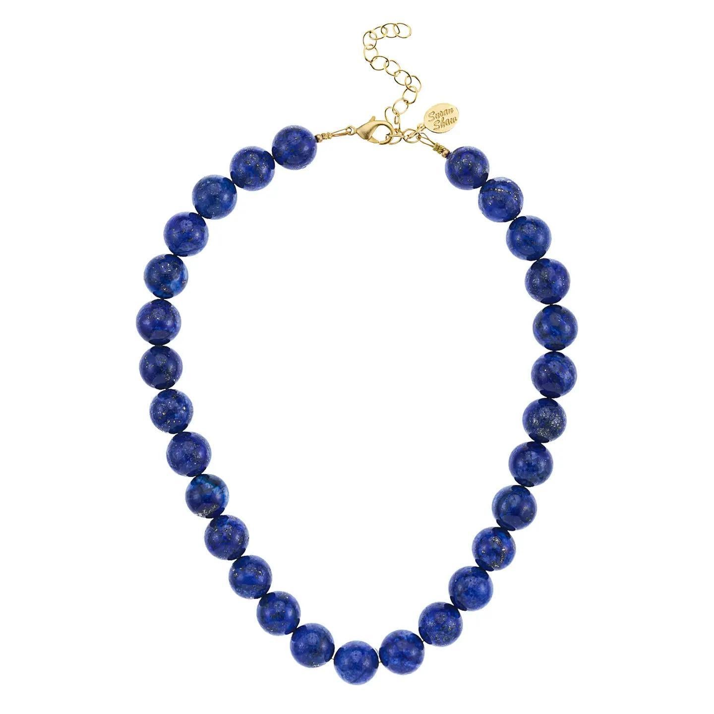 14mm Blue Lapis Necklace