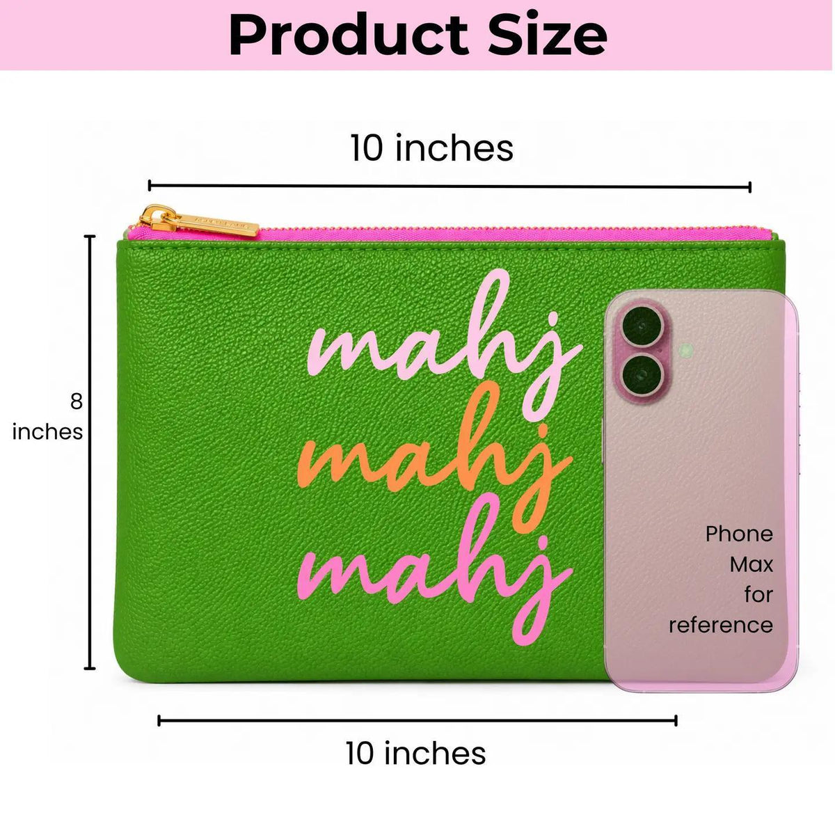 Mahjong Bag Ombre Green