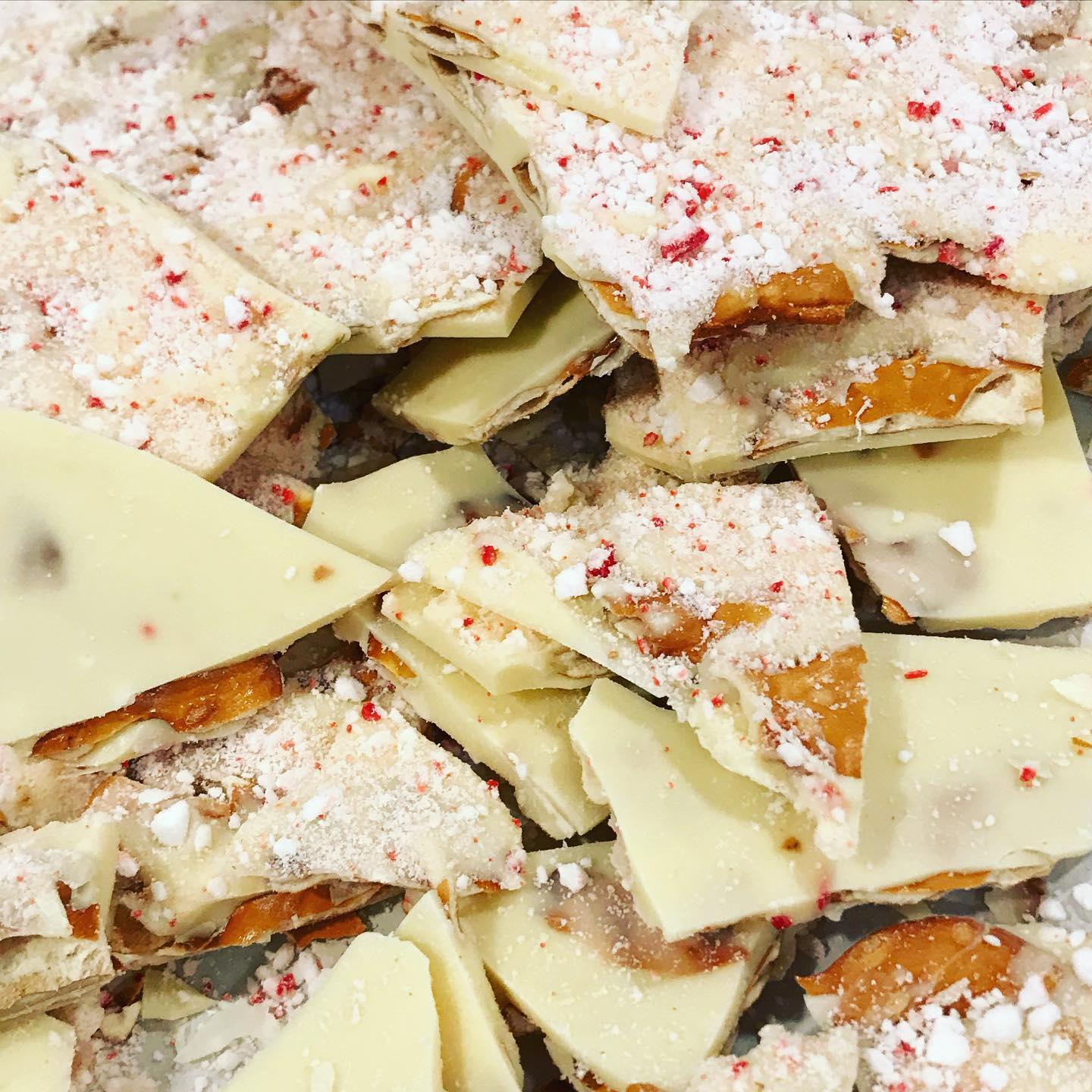 4 oz. White Chocolate Peppermint Bark