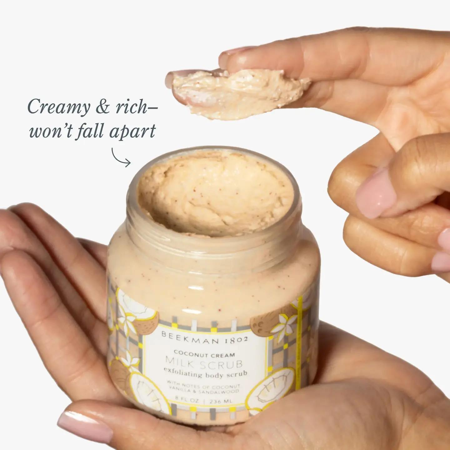 Coconut Cream Milk Scrub Exfoliating Body Scrub